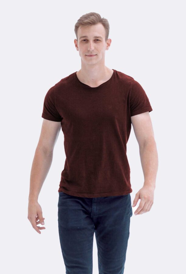 Basic Navy Thick Hemp T-shirt – Image 2