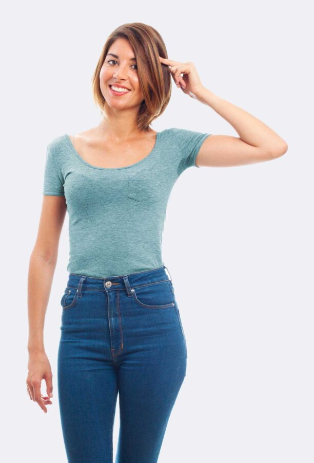Cotton Tight Fitting Navel Cut Short Sleeved Women's Cropped Top – Image 4