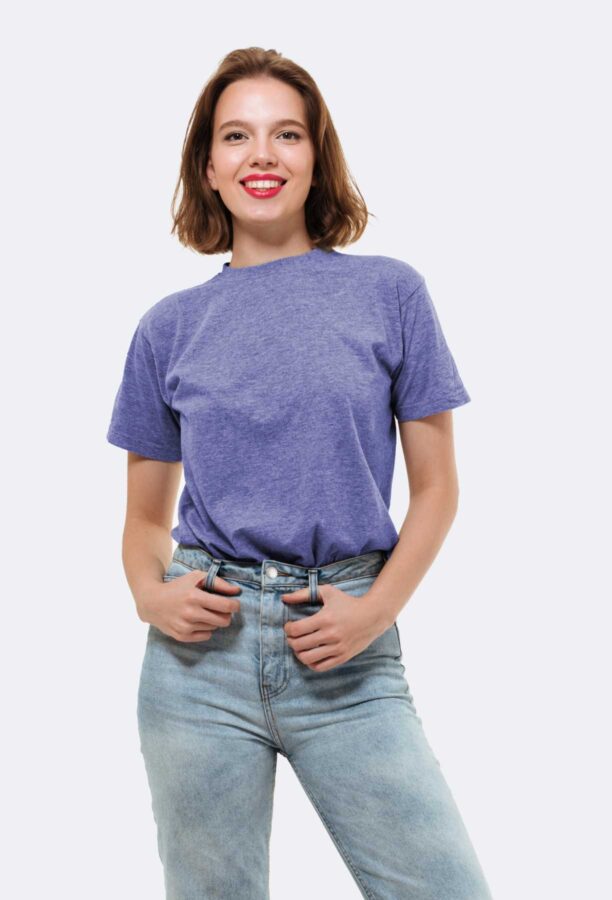 Contrast Round Neck T-shirts – Image 4